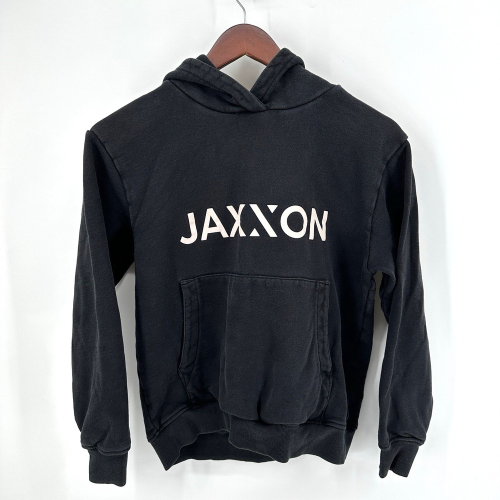 Jaxxon Pullover Hoodie Sweatshirt Heavyweight Black Pockets Men's Size M